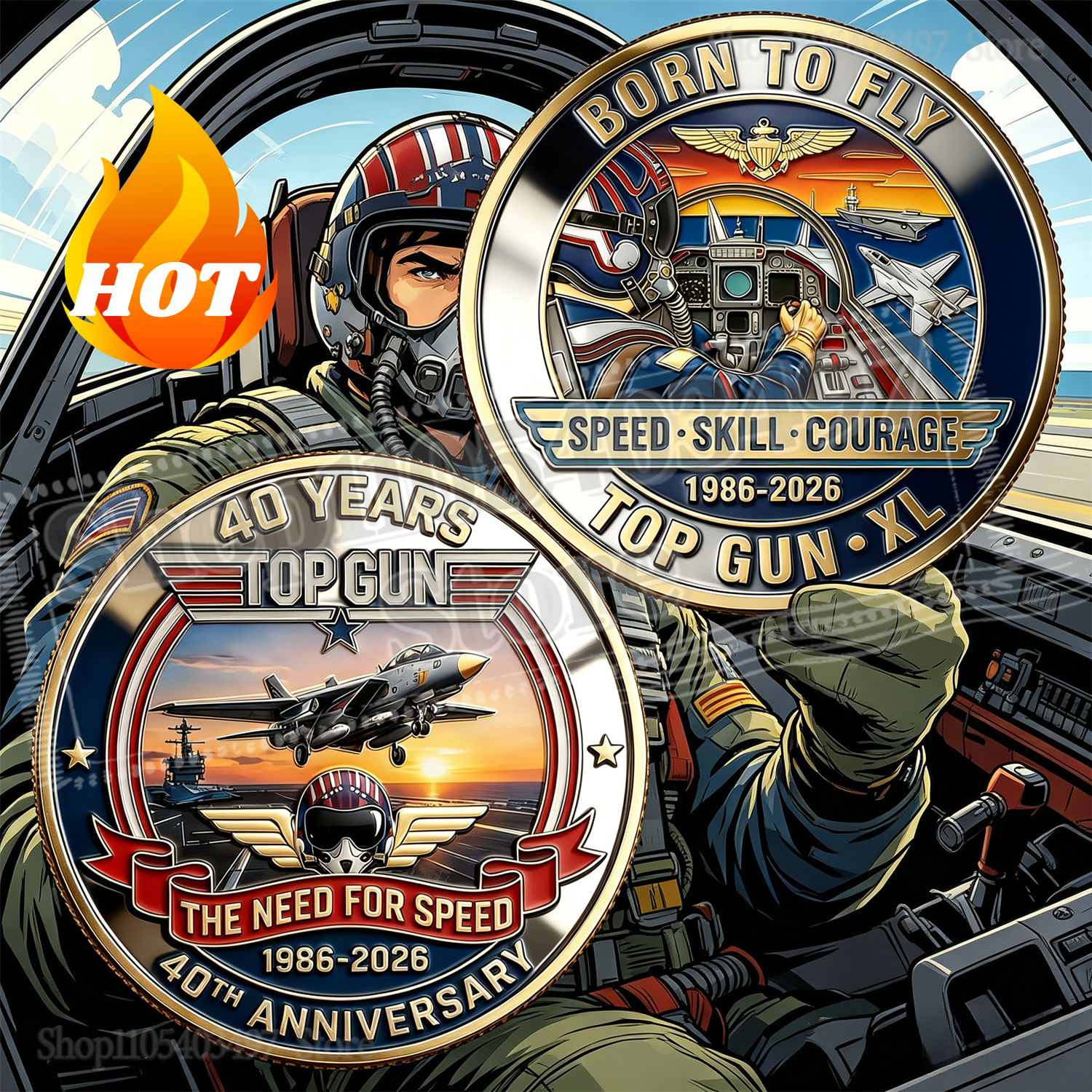 Vintage Collectible Guns - Vintage Top Gun 40th Anniversary Collectible
