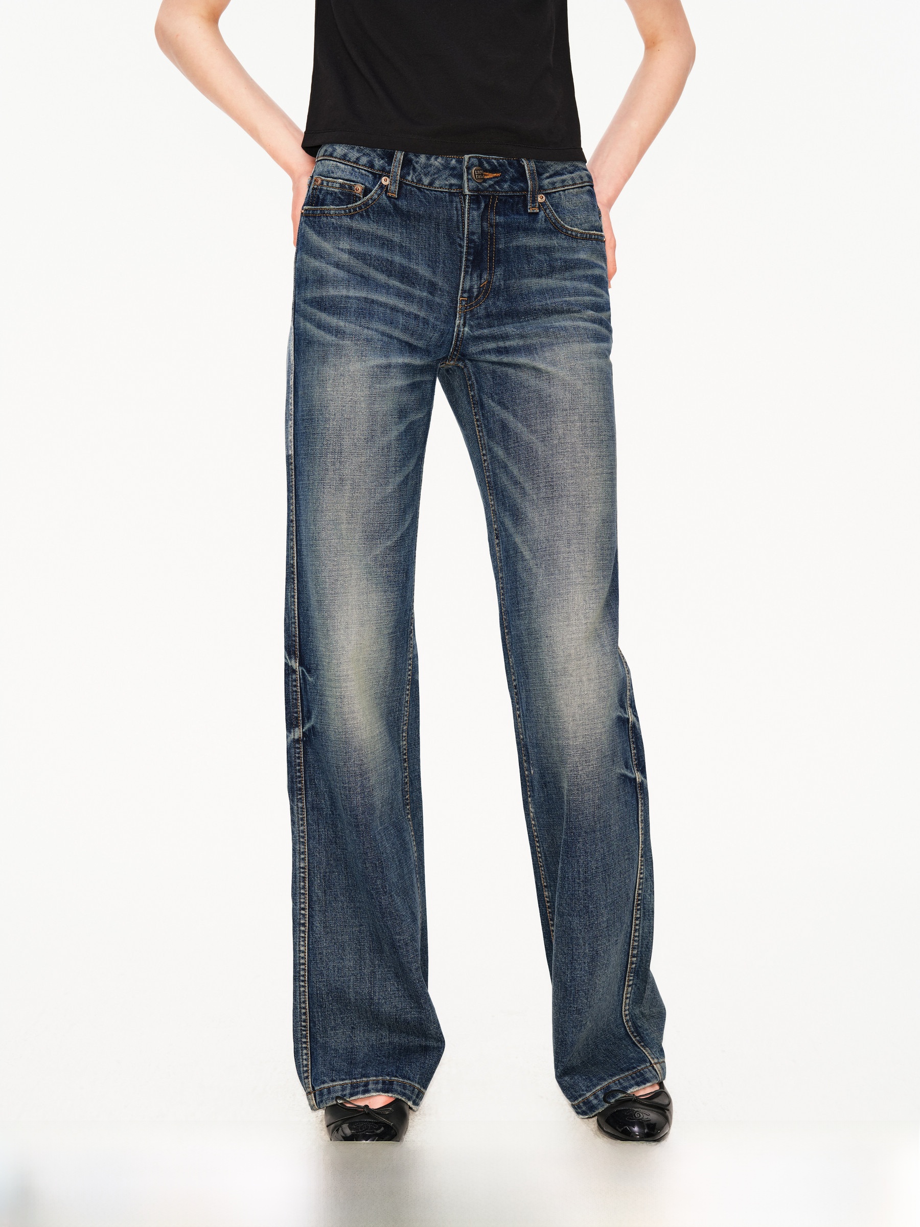 Vintage Collectible Guns - Low Waist Denim Jeans Vintage Classic