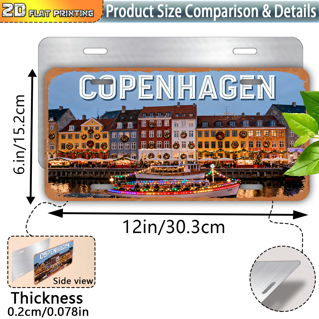 2D Flat, Copenhagen Denmark Vi - Vintage Collectible Plates のレビューと価格