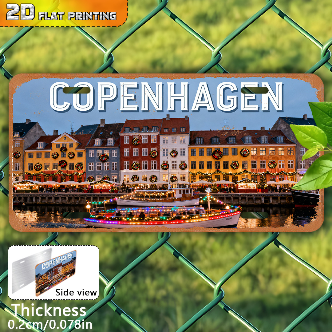 2D Flat, Copenhagen Denmark Vi - Vintage Collectible Plates のレビューと価格