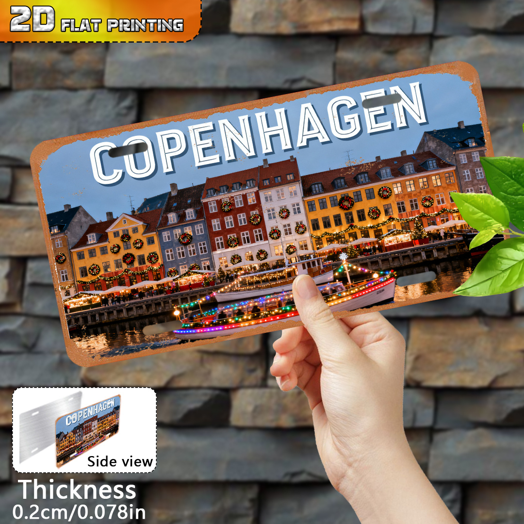 2D Flat, Copenhagen Denmark Vi - Vintage Collectible Plates のレビューと価格
