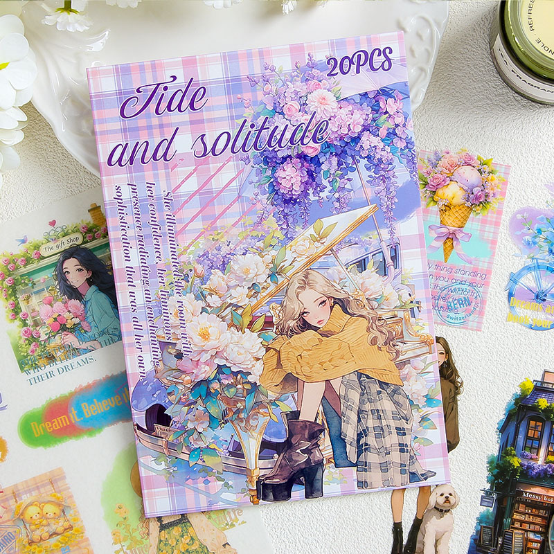 20 pcs/book PET Stickers book  - Vintage Collectible Books のレビューと価格