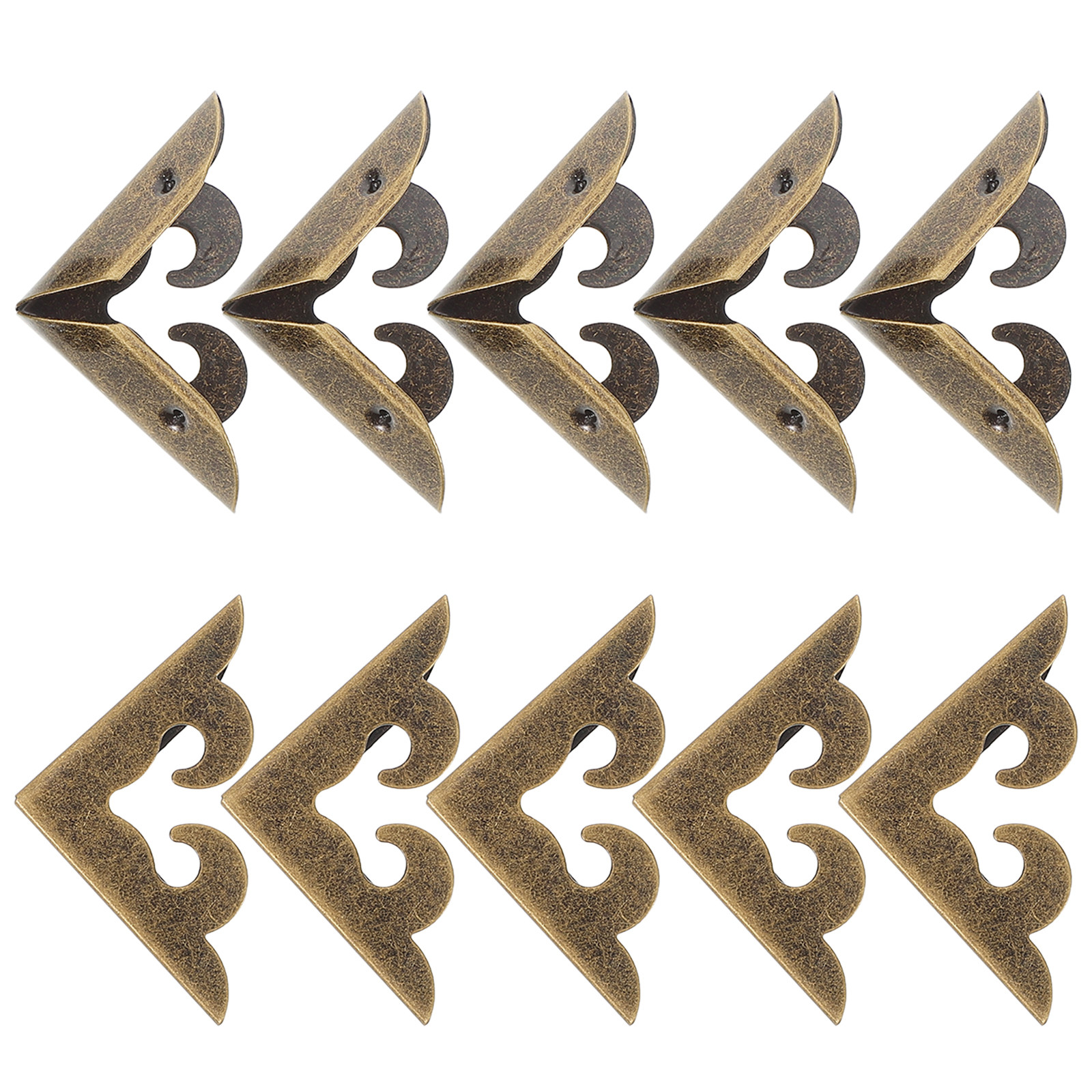 10Pcs Metal Book Corner Protec - Vintage Collectible Books のレビューと価格