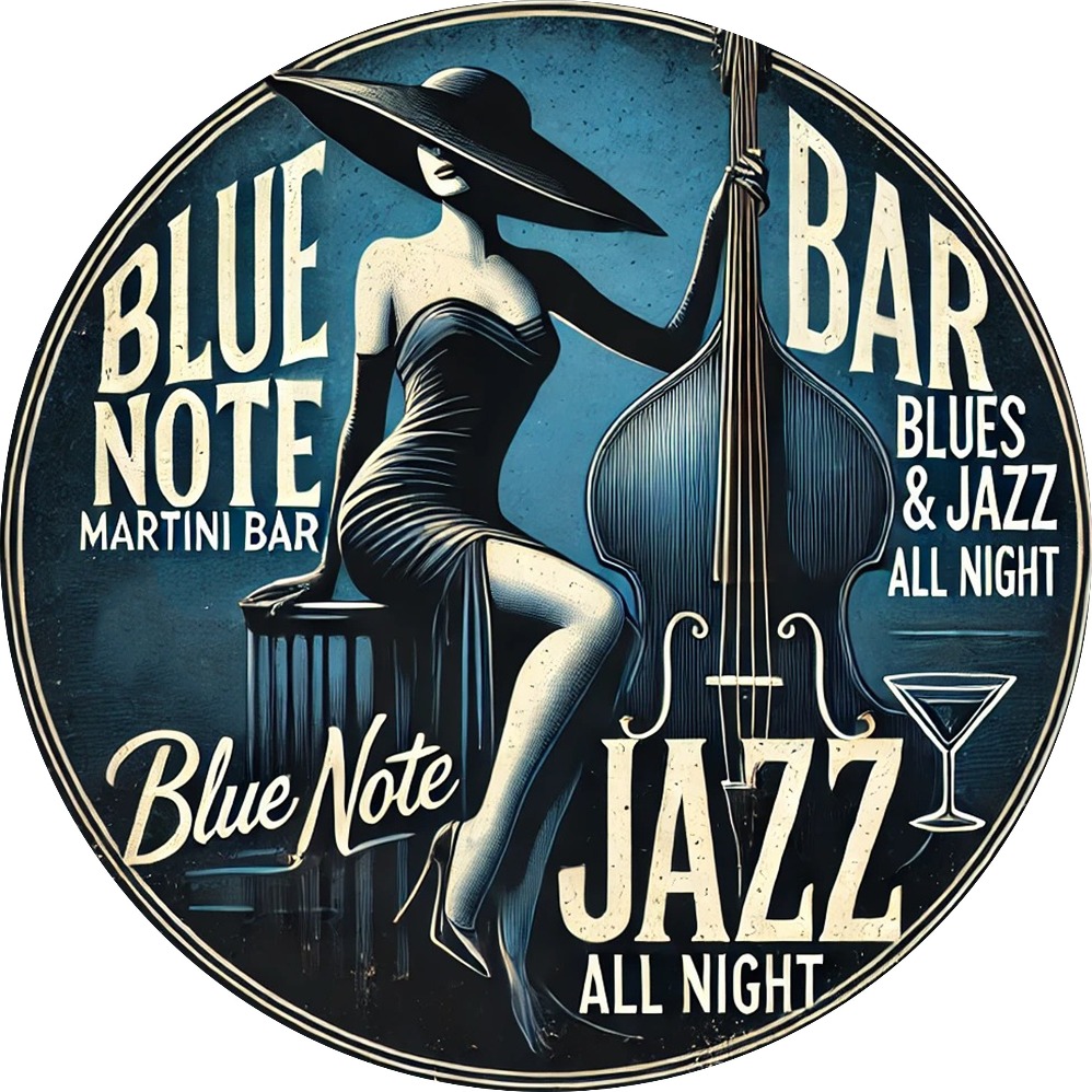Blue Note Jazz Martini Bar Vin - Vintage Collectible Plates のレビューと価格