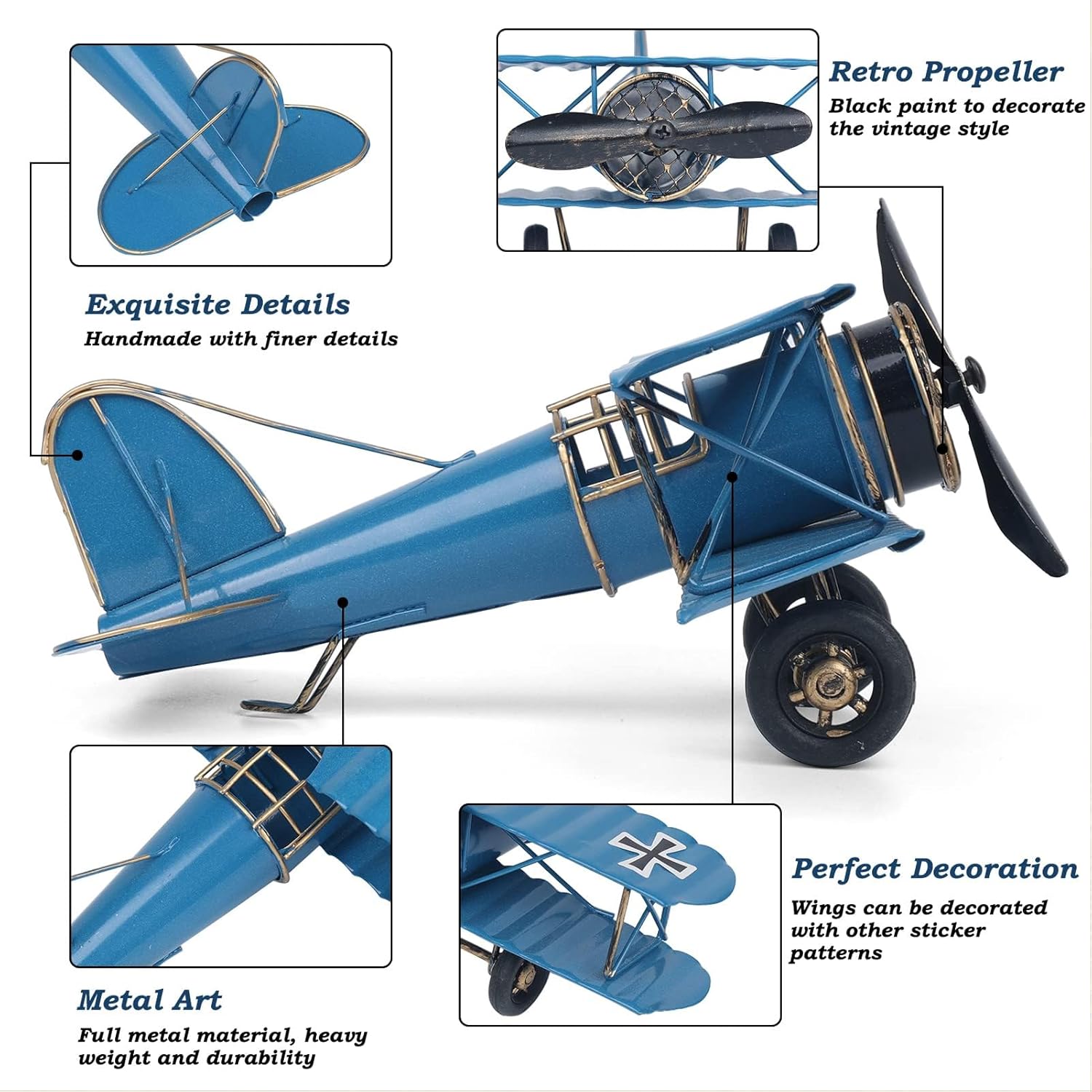 Vintage Metal Airplane Model R - Vintage Collectible Furniture のレビューと価格