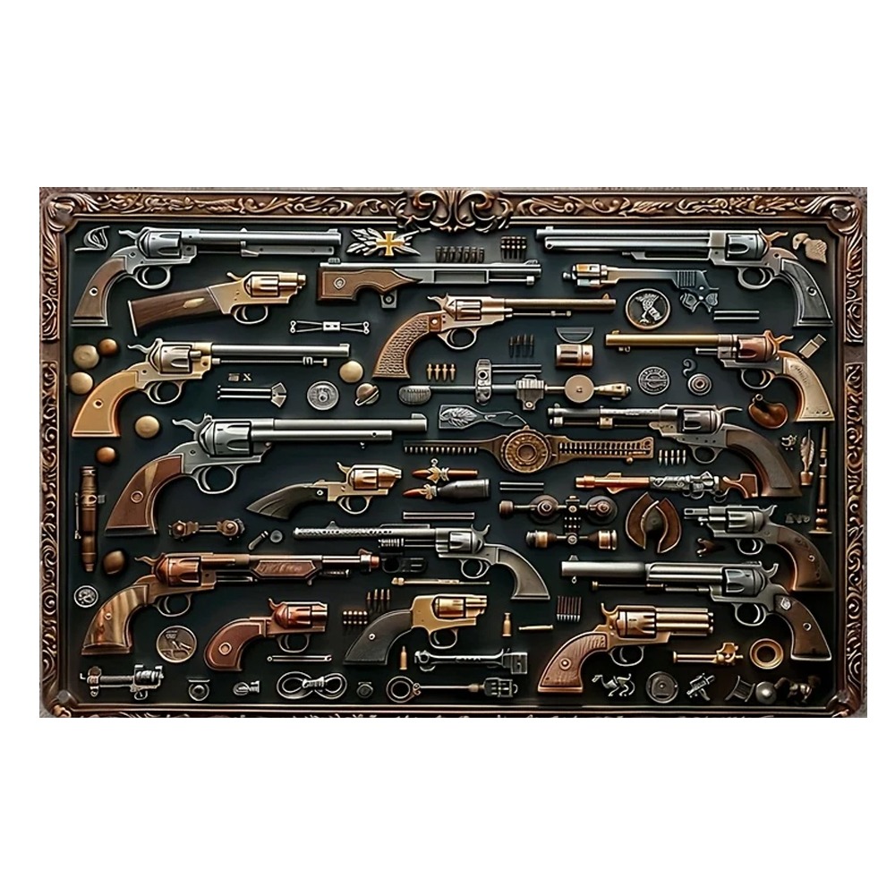 [Metal Decorative Plaque] Vint - Vintage Collectible Guns のレビューと価格