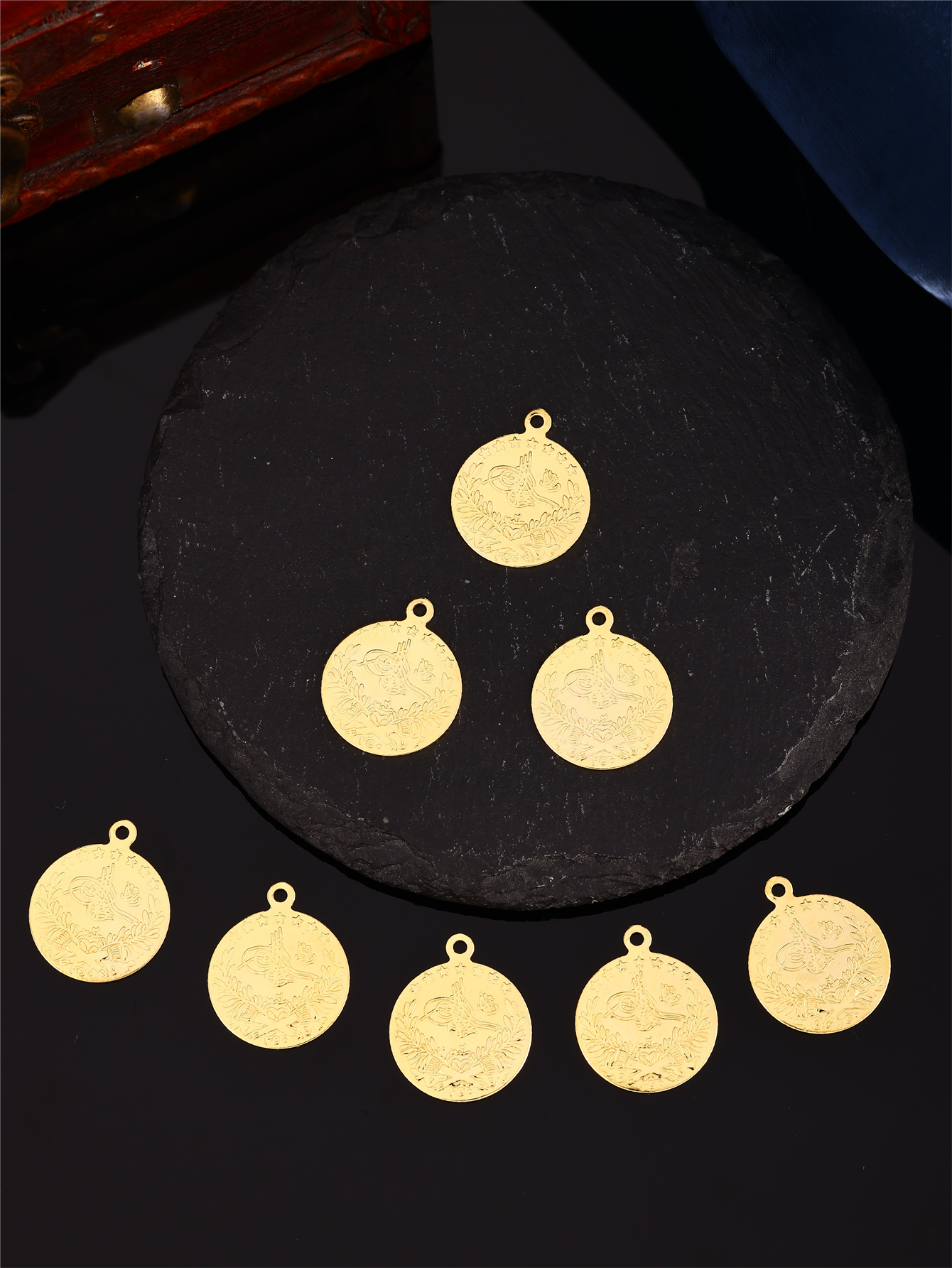 Turkish Ottoman Pattern Coin D - Vintage Collector のレビューと価格