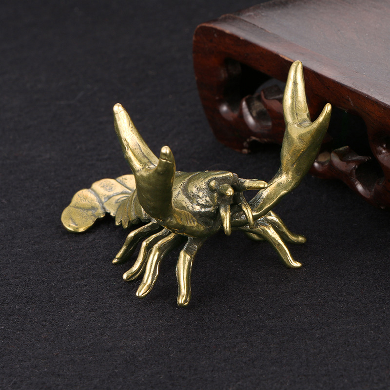 Solid Brass Crayfish Ornament  - Vintage Collectible Furniture のレビューと価格