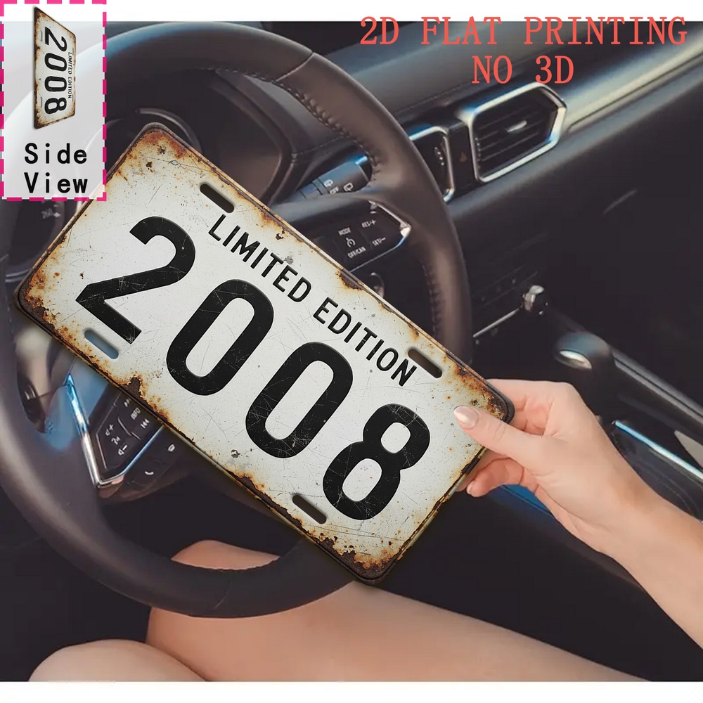 1pc Retro 2008 Aluminum Sign | - Vintage Collectible Plates のレビューと価格