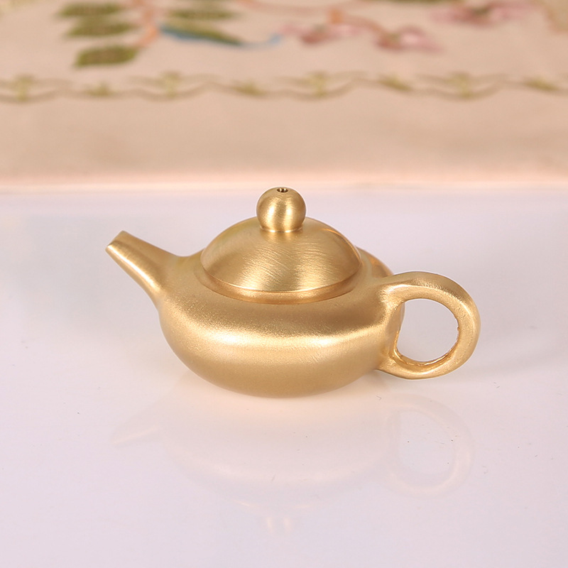Brass Mini Teapot, Chinese Sty - Vintage Collectible Furniture のレビューと価格