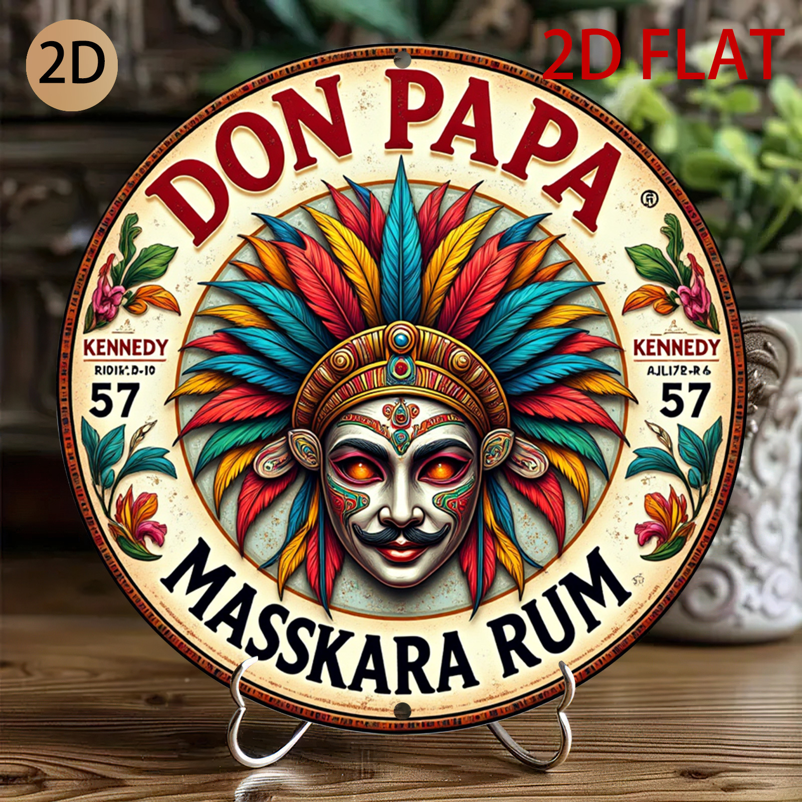 Vintage Don Papa Masskara Rum  - Vintage Collectible Plates のレビューと価格