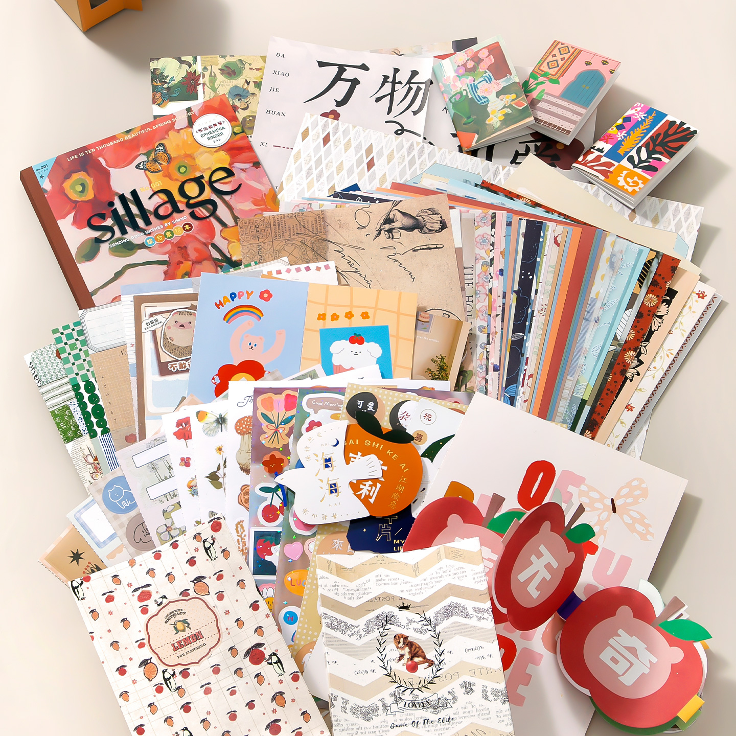 64 sheets Vintage style with n - Vintage Collectible Books のレビューと価格
