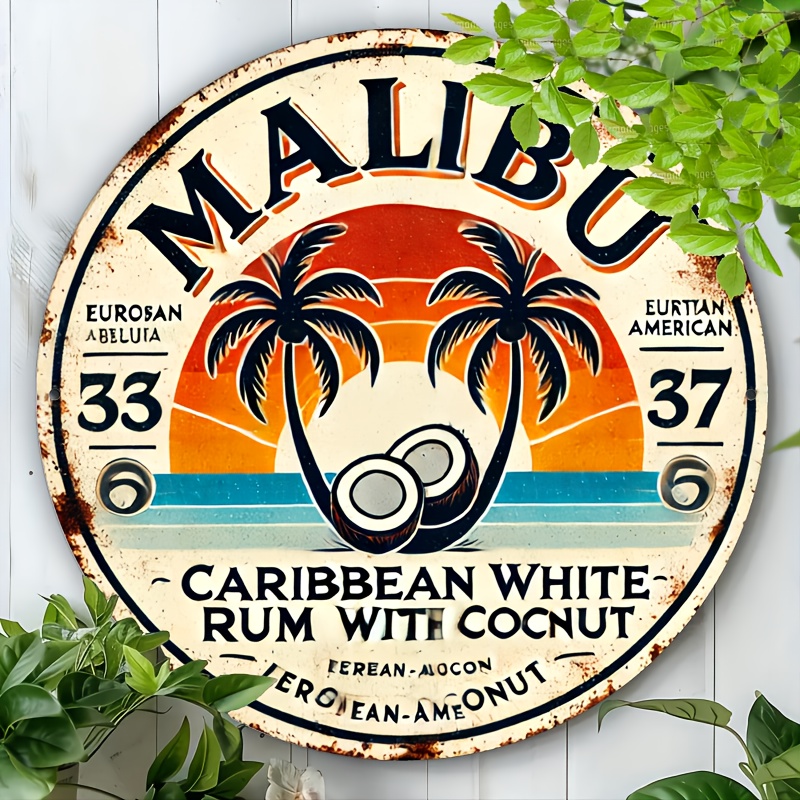 Vintage Malibu Rum Coconut Alu - Vintage Collectible Plates のレビューと価格