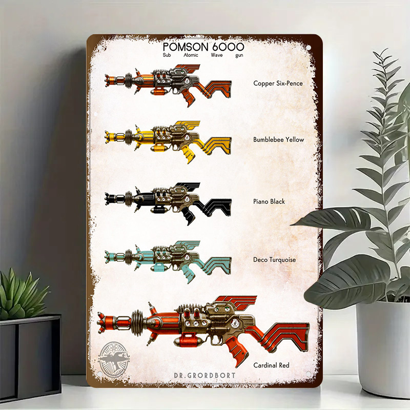 Pomson 6000 Retro Metal Sign - - Vintage Collectible Guns のレビューと価格