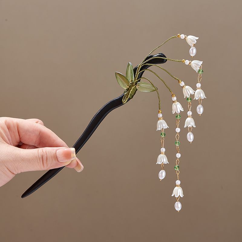 Wooden Flower Hairpin Vintage  - Vintage Collector のレビューと価格