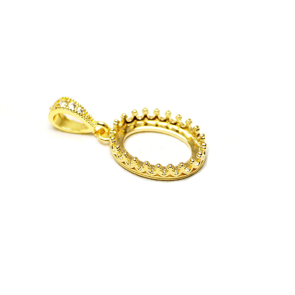 2pcs Crown Drop Necklace Charm - Vintage Item のレビューと価格
