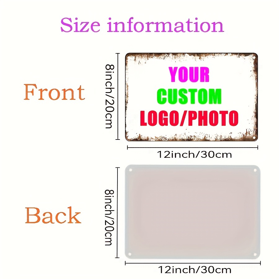 Custom Your Logo/Photo Metal T - Vintage Collectible Plates のレビューと価格