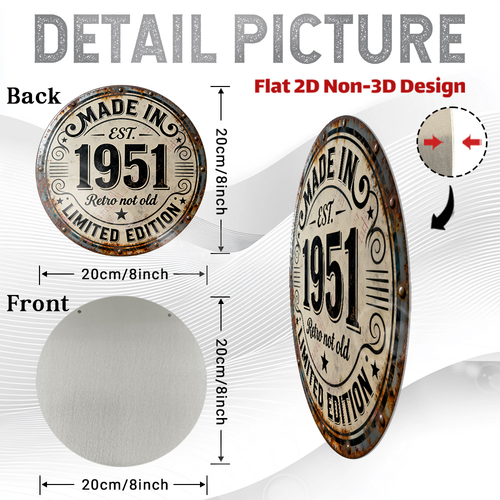 2D Flat, 1pc Vintage Metal Wal - Vintage Collectible Plates のレビューと価格