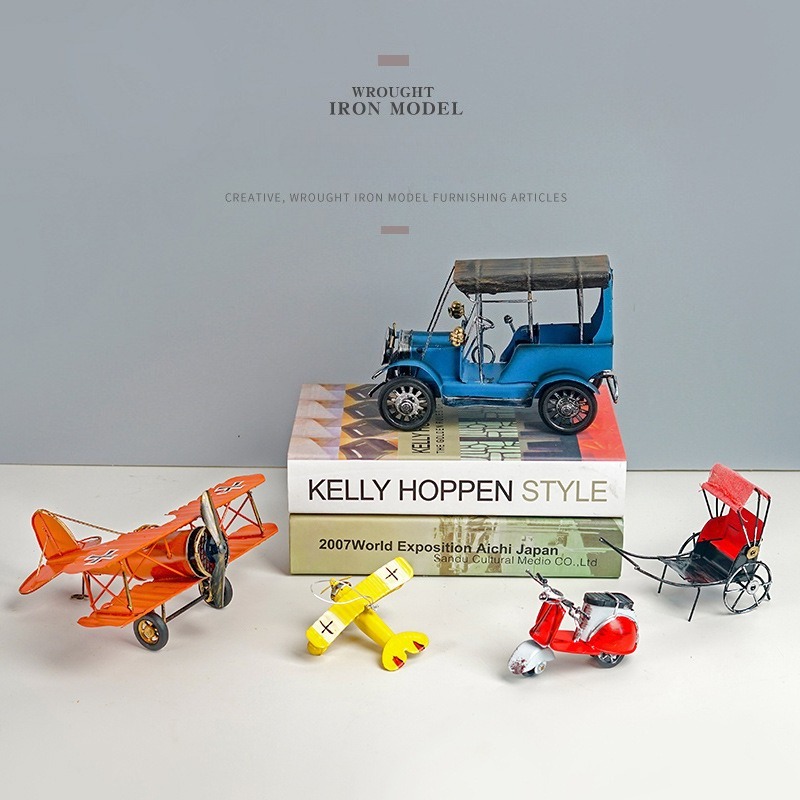 Vintage Retro Metal Plane Moto - Vintage Collectible Furniture のレビューと価格