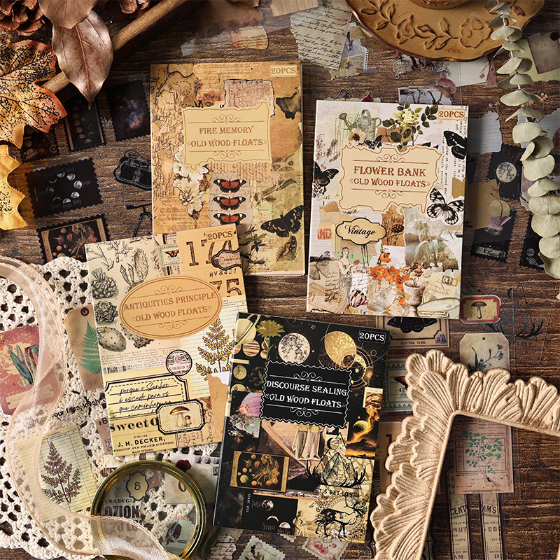 20 Sheets Vintage Die Cut Stic - Vintage Collectible Books のレビューと価格
