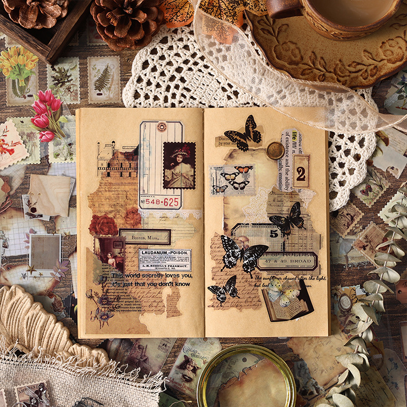 20 Sheets Vintage Die Cut Stic - Vintage Collectible Books のレビューと価格