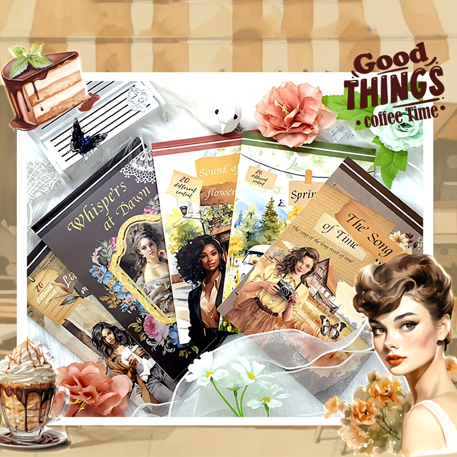 20Sheets Pre-Cut Sticker Book  - Vintage Collectible Books のレビューと価格