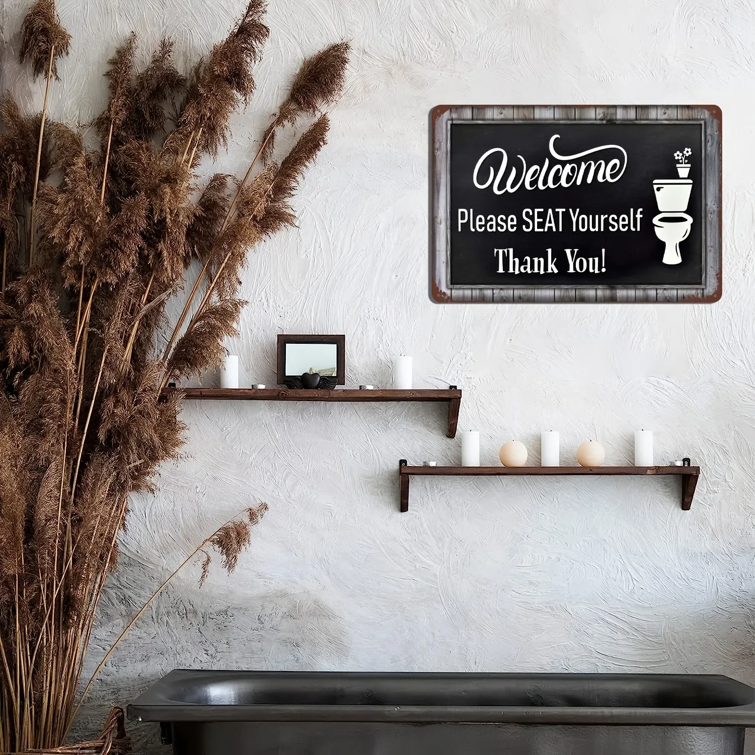 Funny Word Bathroom Decor Wari - Vintage Collectible Plates のレビューと価格
