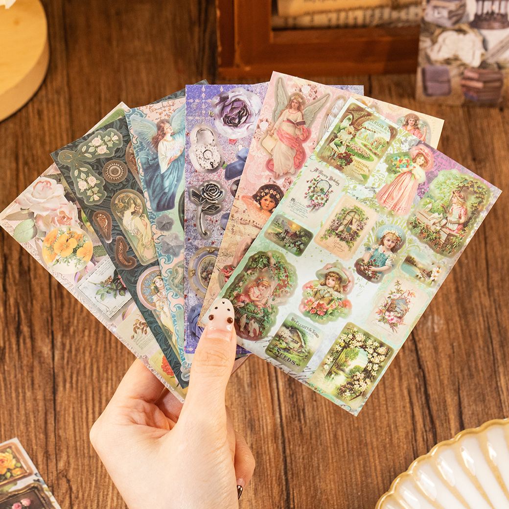30/60 Pcs Vintage PET Die Cut  - Vintage Collectible Books のレビューと価格