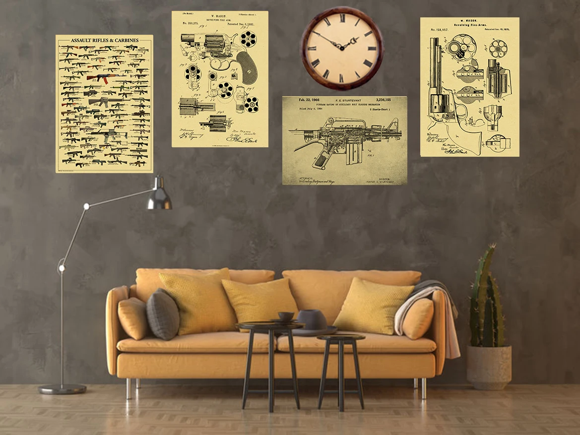 Famous Gun Collection Posters  - Vintage Collectible Guns のレビューと価格