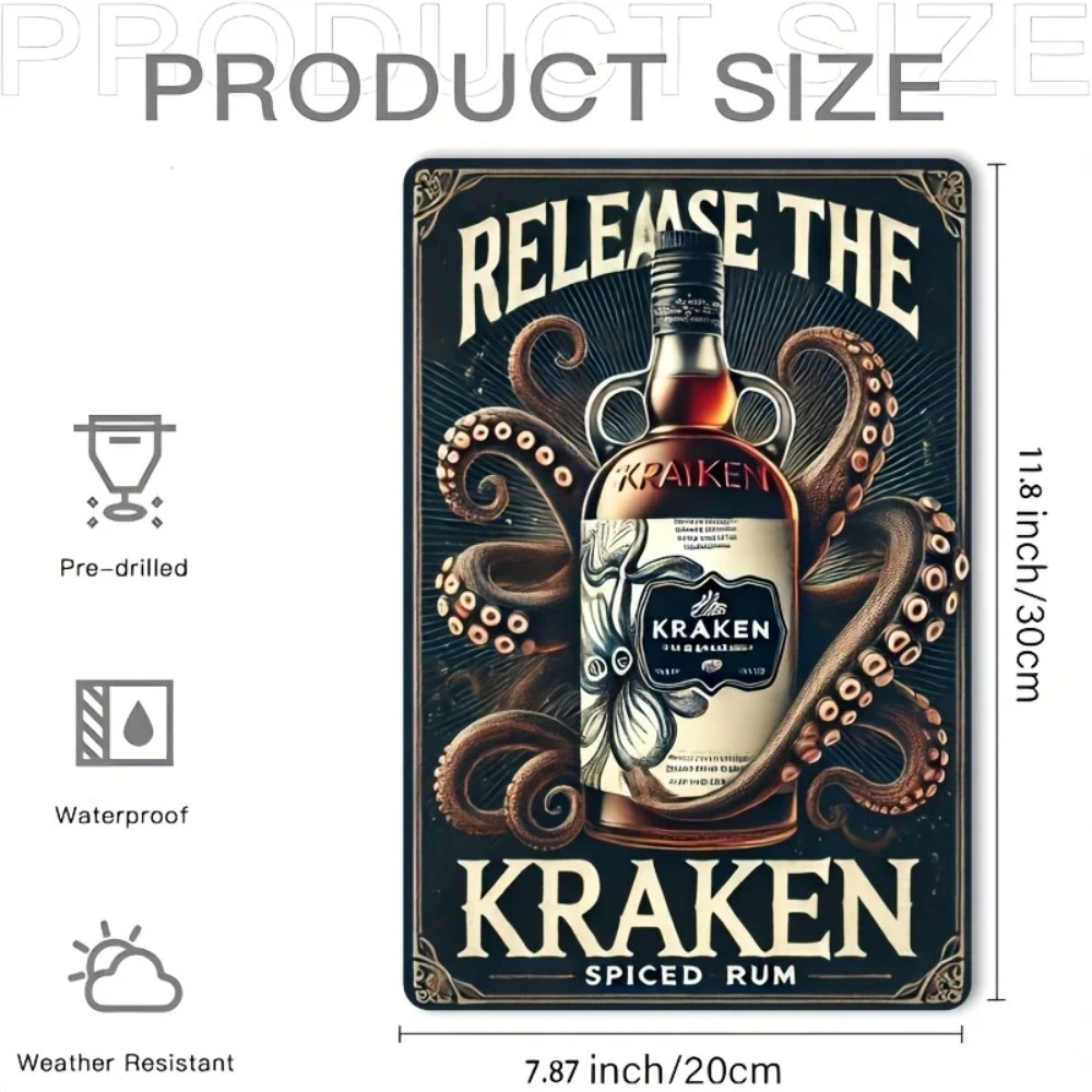 Vintage Kraken Spiced Rum Meta - Vintage Collectible Plates のレビューと価格