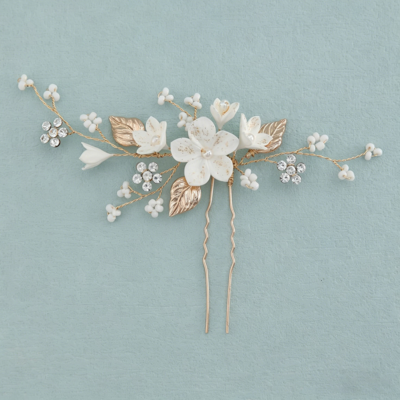 Bride Headpiece Hairpin Pearl  - Vintage Item のレビューと価格