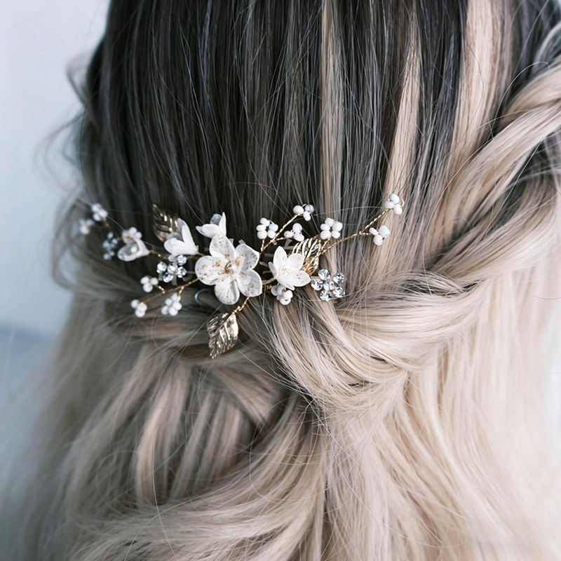 Bride Headpiece Hairpin Pearl  - Vintage Item のレビューと価格