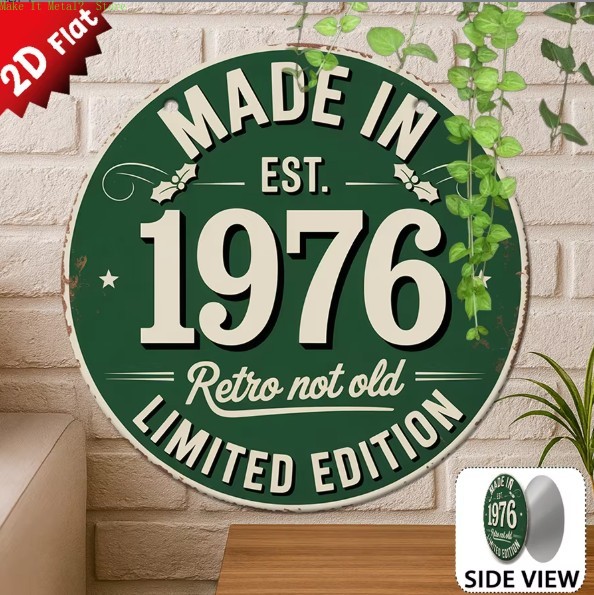 Made in 1976 Retro Not Old 2D  - Vintage Collectible Plates のレビューと価格