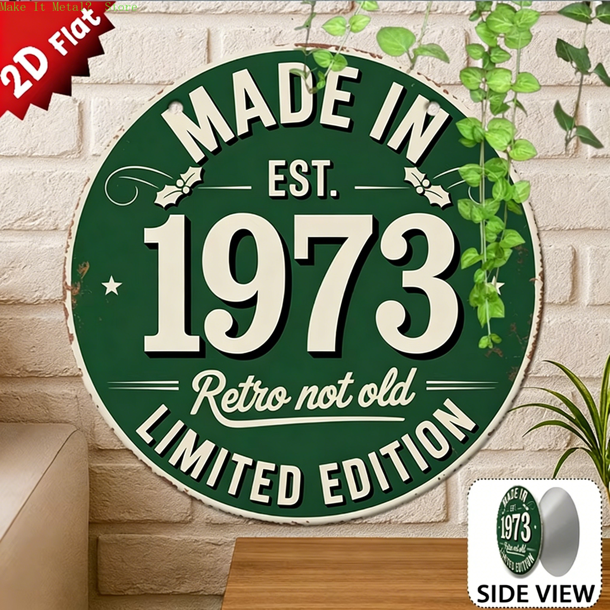 Made in 1976 Retro Not Old 2D  - Vintage Collectible Plates のレビューと価格