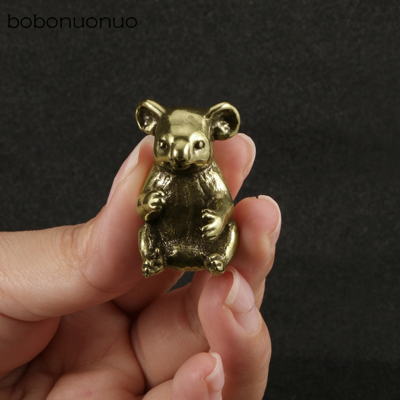 Vintage Brass Cute Koala Minia - Vintage Collectible Furniture のレビューと価格
