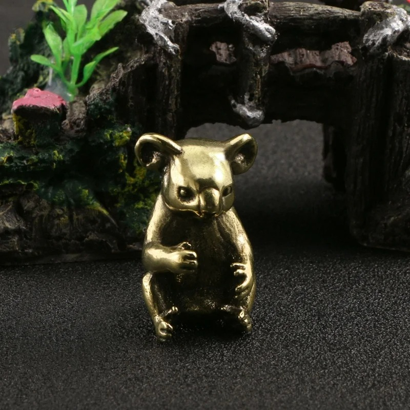 Vintage Brass Cute Koala Minia - Vintage Collectible Furniture のレビューと価格