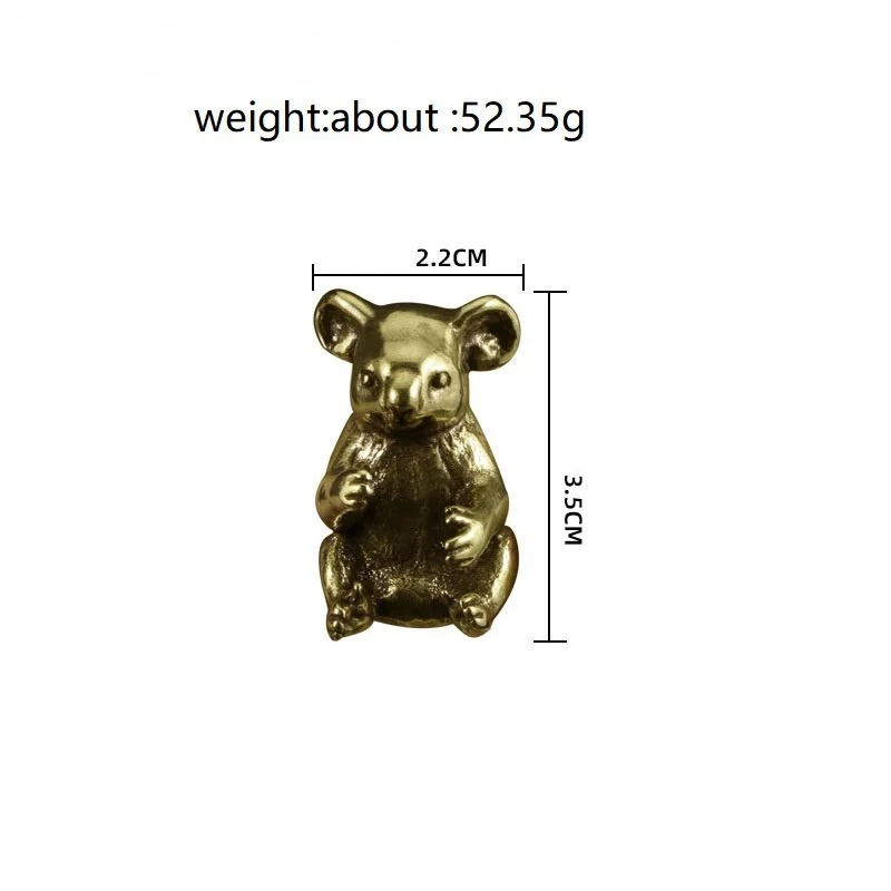 Vintage Brass Cute Koala Minia - Vintage Collectible Furniture のレビューと価格
